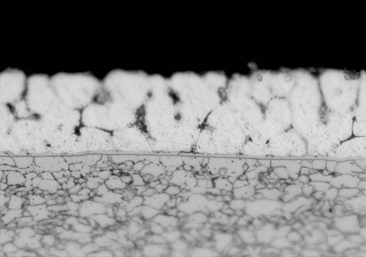 Coating cross-sectional structure - optical microstructure